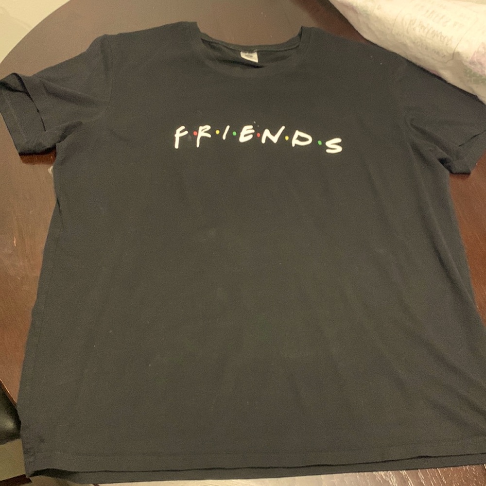 COPY - Friends the Television Series Logo Men's T-Shirt, Black